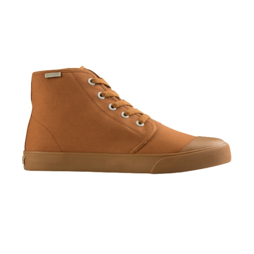 Bangs Canvas High Top Sneakers Sahara Sand Women’s Size 6 or Men’s Size 4.5